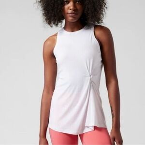 Athleta White Radiate Tank size 2x LIKE NEW